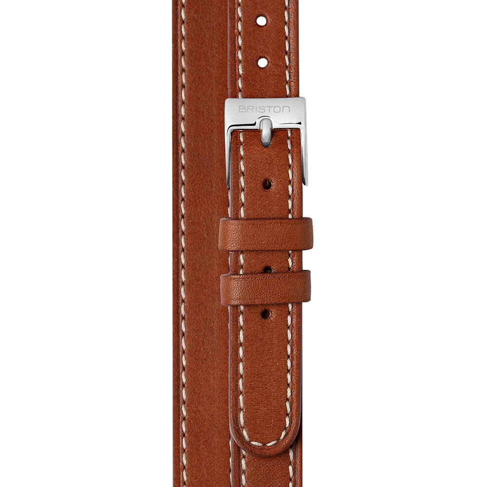 Bracelet Cuir 2 brins - 12 MM - Marron - Image 6