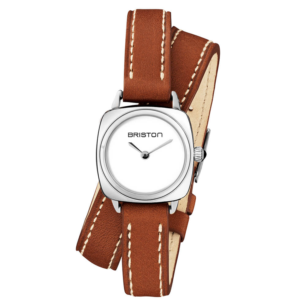 Bracelet Cuir 2 brins - 12 MM - Marron - Image 7