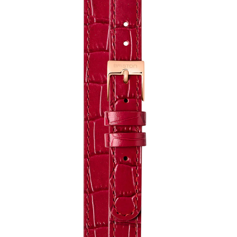 BRACELET CUIR LUXURY 2 BRINS - 12 MM - BORDEAUX - Image 4