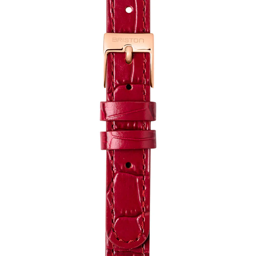 BRACELET CUIR LUXURY 2 BRINS - 12 MM - BORDEAUX - Image 5