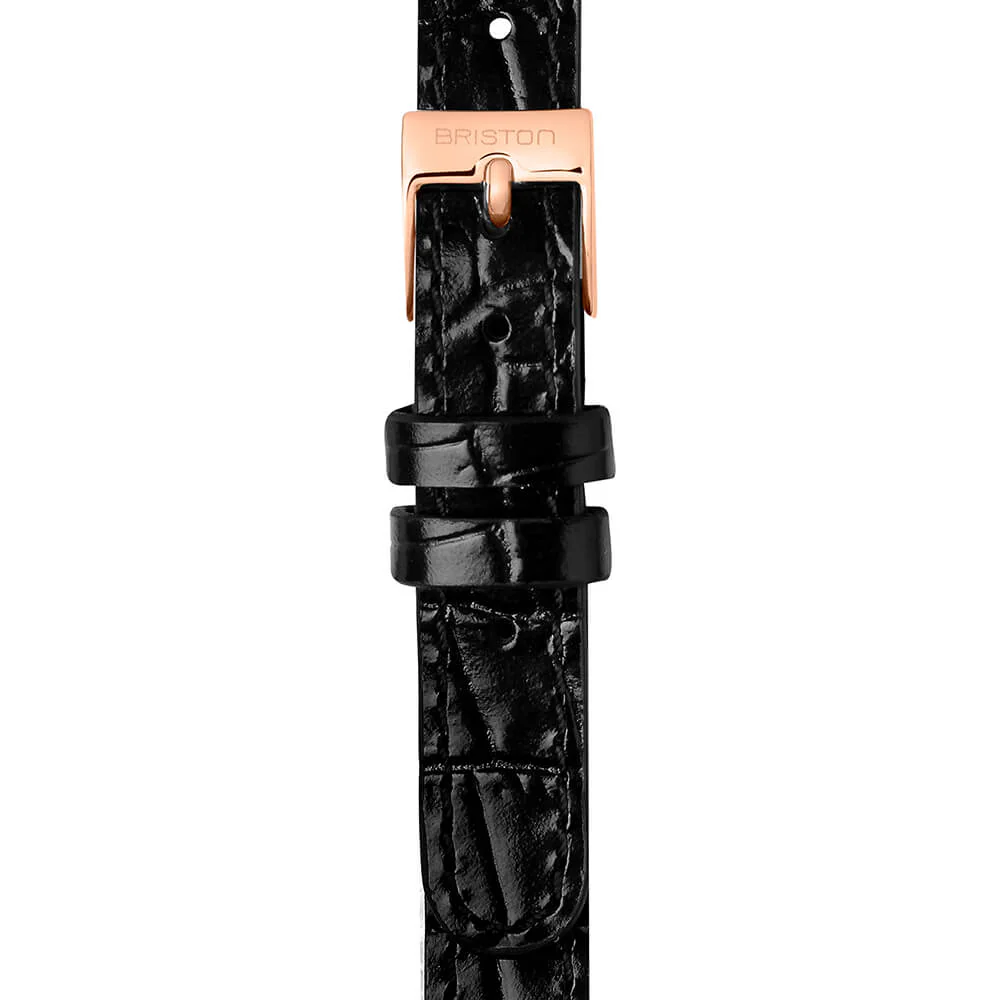 BRACELET CUIR LUXURY 2 BRINS - 12 MM - NOIR - Image 4