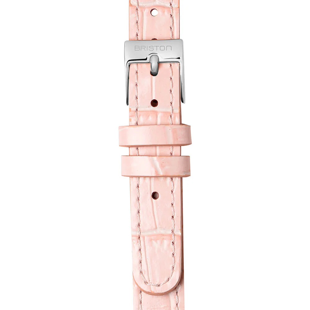 BRACELET CUIR LUXURY 2 BRINS - 12 MM - ROSE CLAIR - Image 2