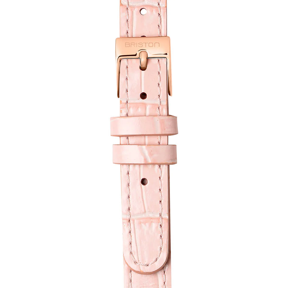 BRACELET CUIR LUXURY 2 BRINS - 12 MM - ROSE CLAIR - Image 4