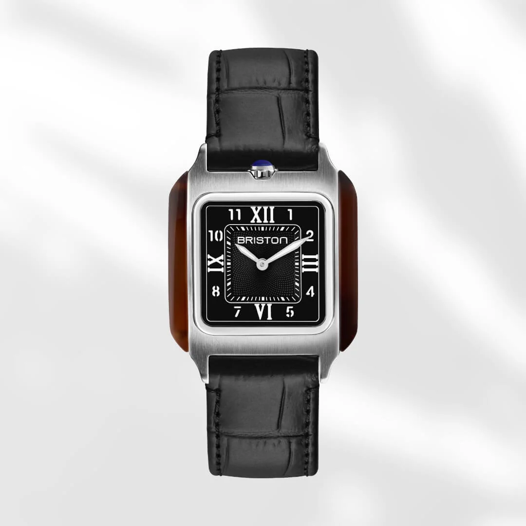 BRACELET CUIR LUXURY - 18 MM - NOIR MAT - Image 2