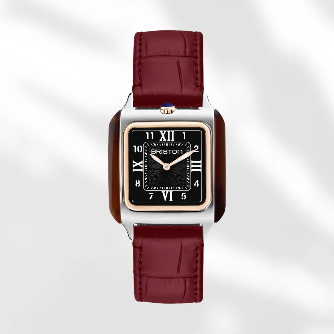 BRACELET CUIR LUXURY - 18 MM - BORDEAUX MAT - Image 2
