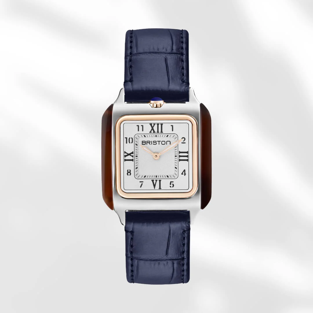 BRACELET CUIR LUXURY - 18 MM - BLEU MAT - Image 2