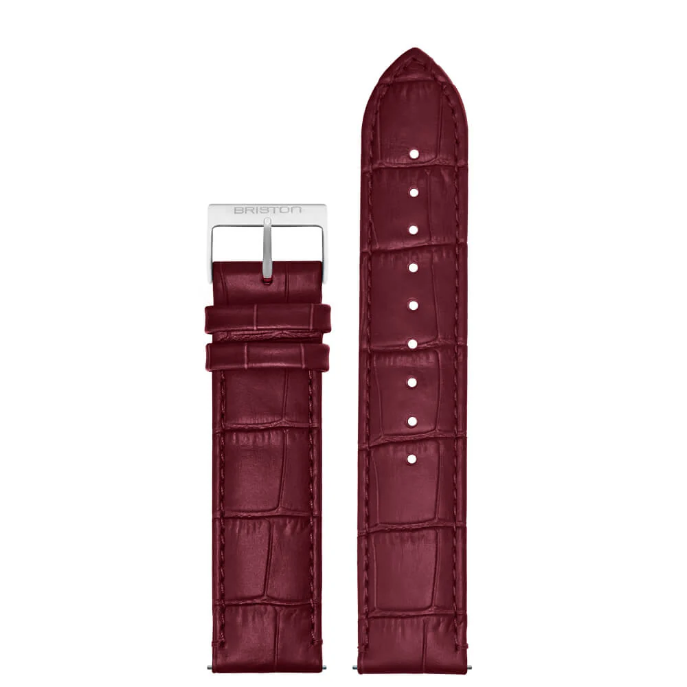 BRACELET CUIR LUXURY - BORDEAUX MAT