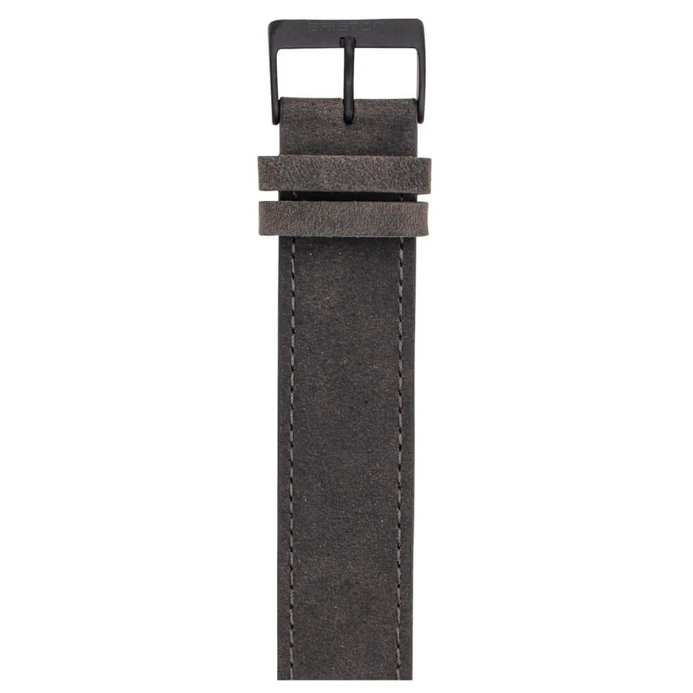 BRACELET CUIR VINTAGE - GRIS - Image 2