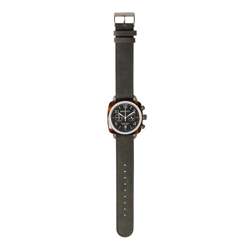 BRACELET CUIR VINTAGE - GRIS - Image 3