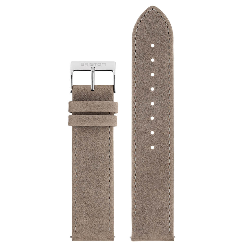 BRACELET CUIR VINTAGE - GRIS TAUPE