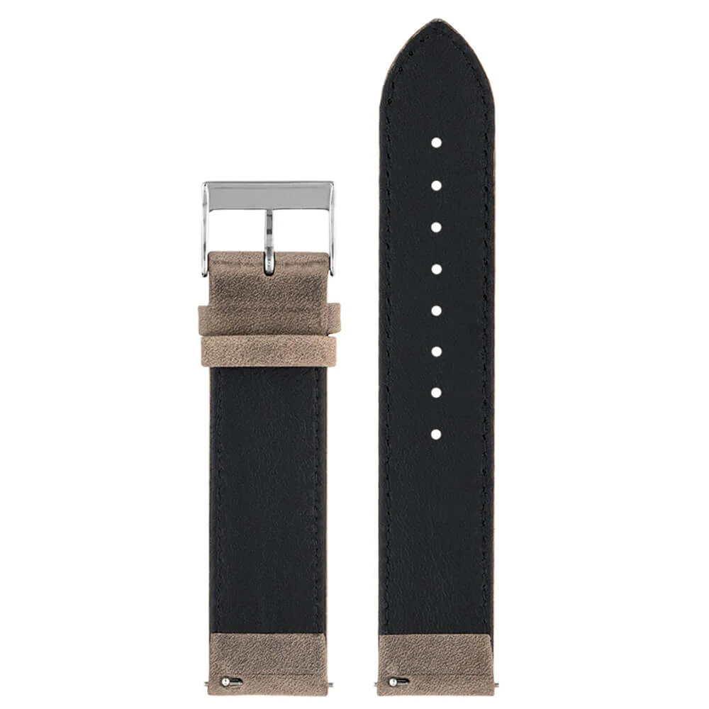 BRACELET CUIR VINTAGE - GRIS TAUPE - Image 3