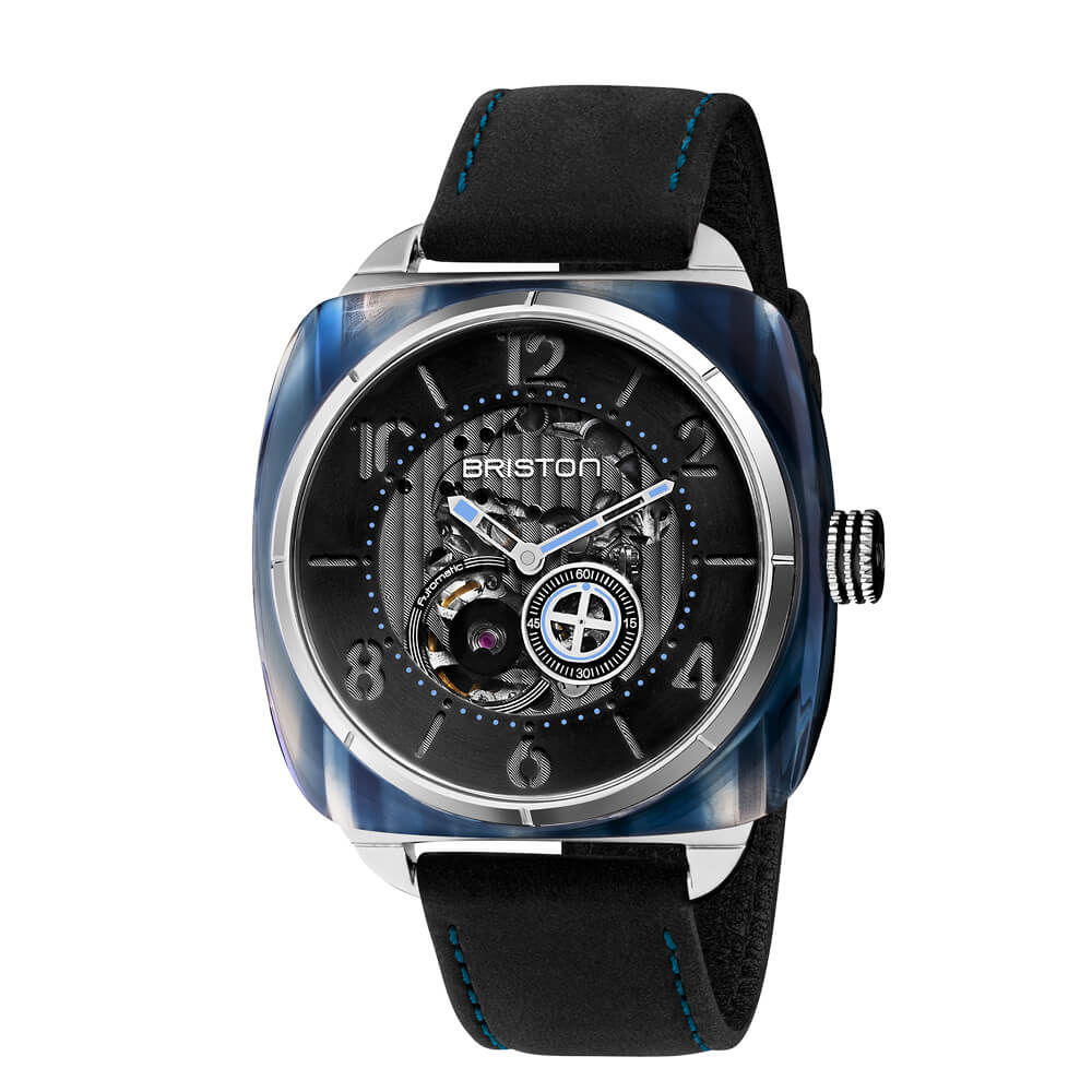 BRACELET CUIR VINTAGE - NOIR/BLEU - Image 2