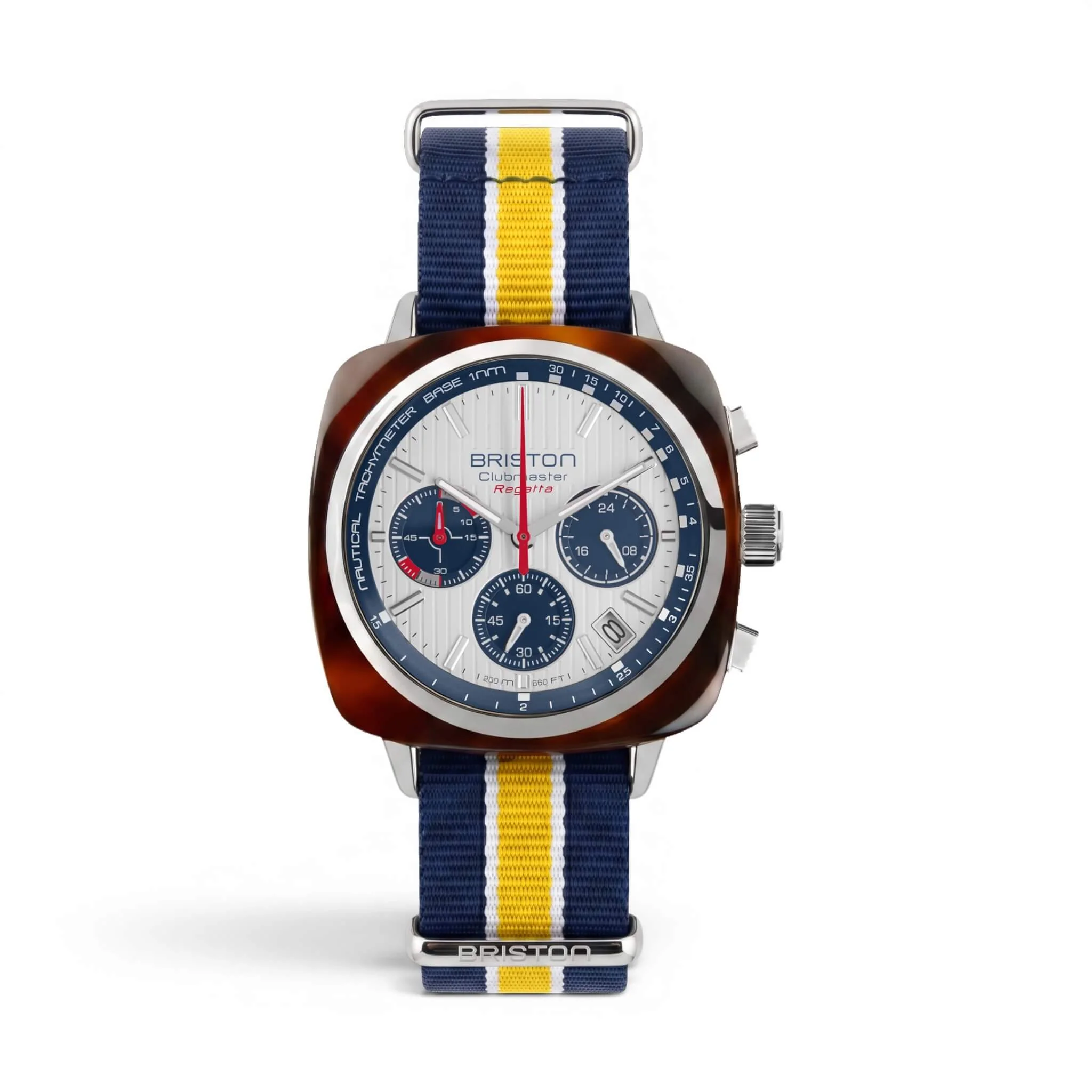 BRACELET TYPE NATO - BLEU BLANC JAUNE - Image 2