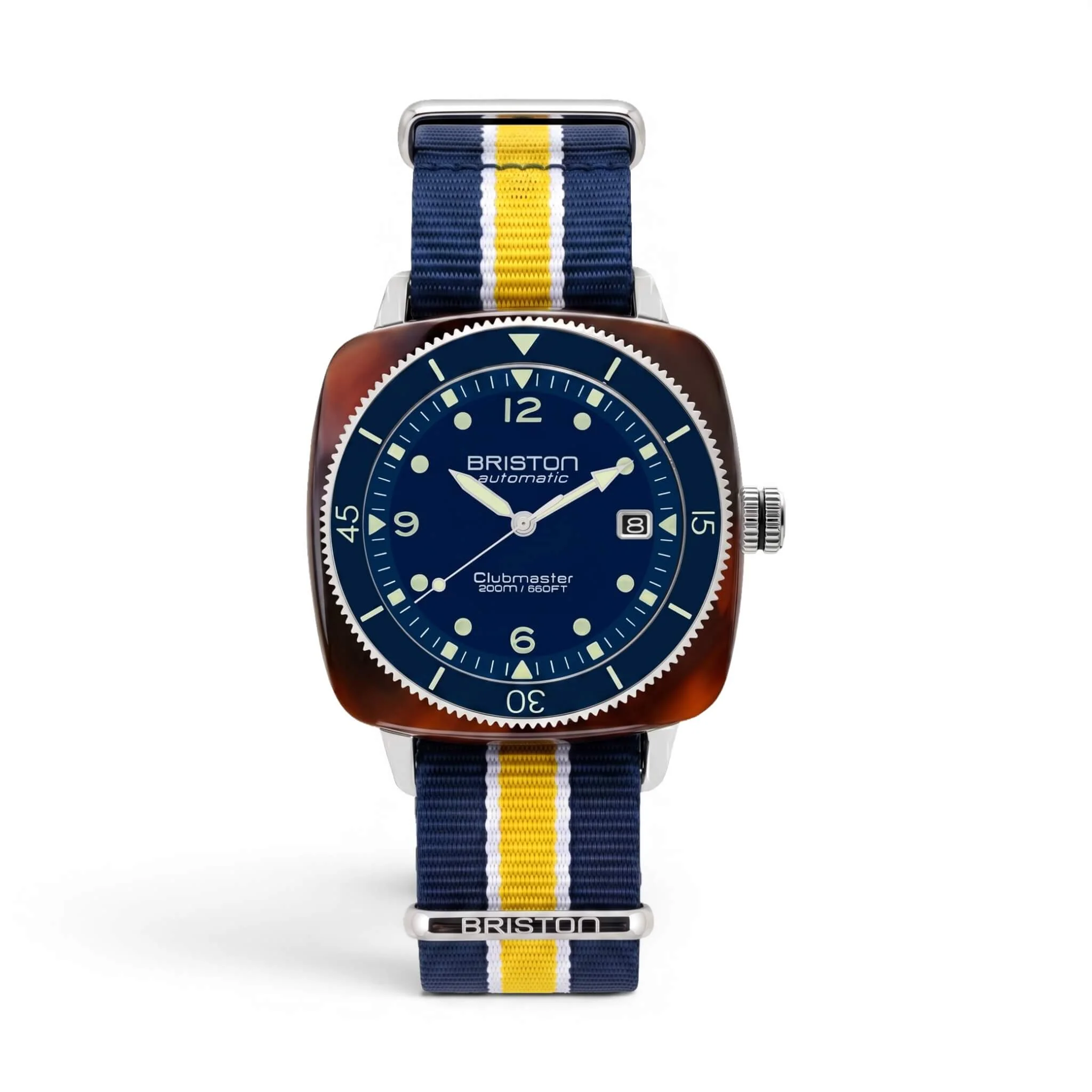 BRACELET TYPE NATO - BLEU BLANC JAUNE - Image 3