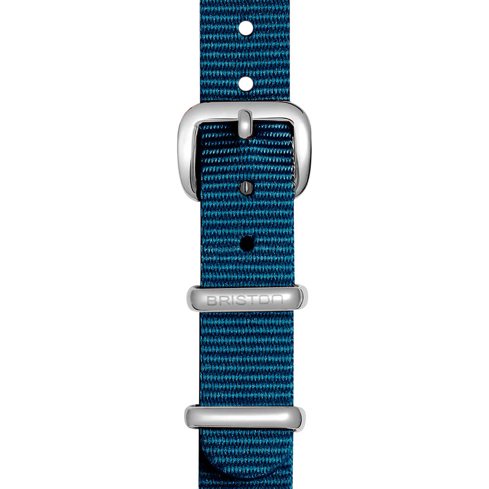BRACELET TYPE NATO - 12 MM - BLEU CANARD - Image 2
