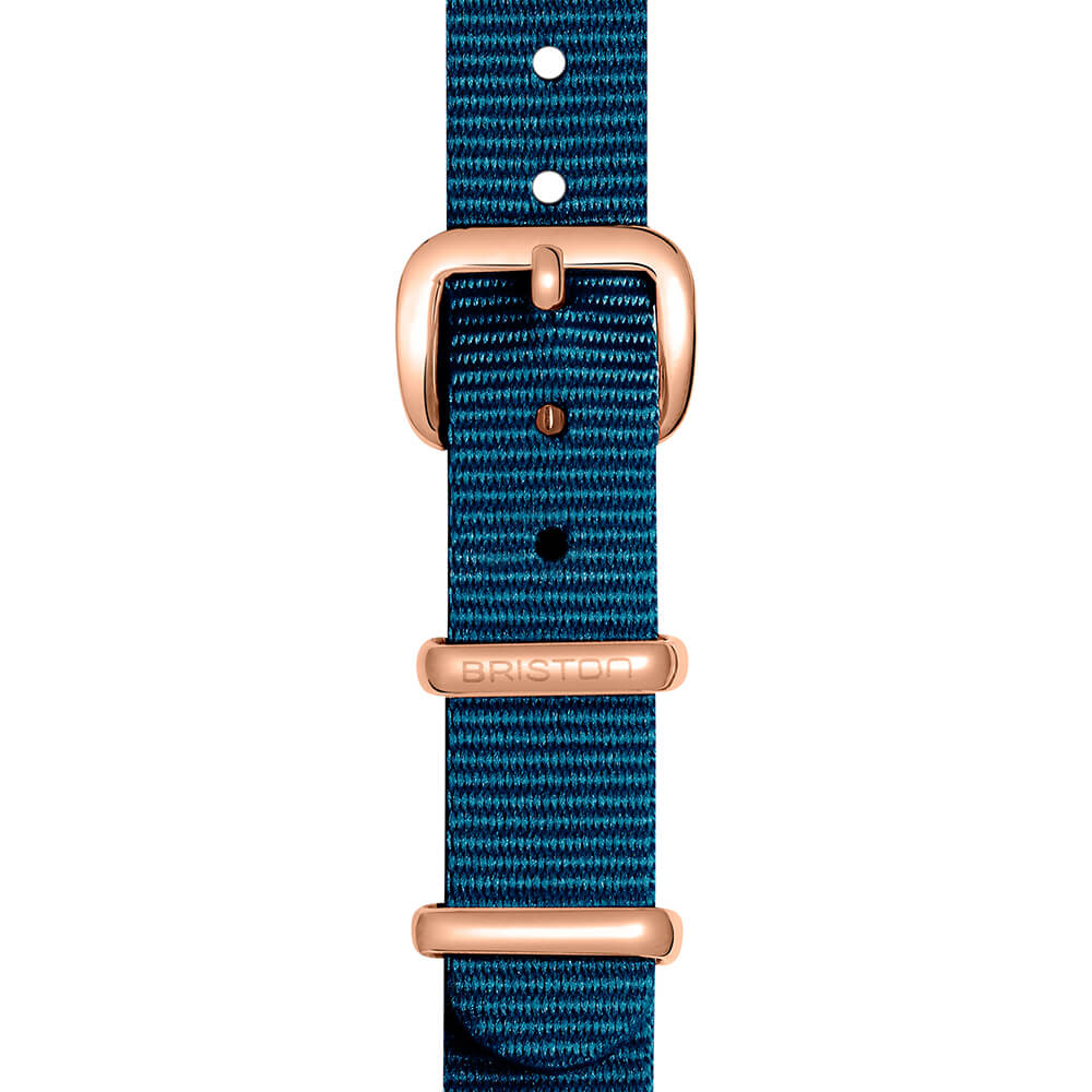BRACELET TYPE NATO - 12 MM - BLEU CANARD - Image 4