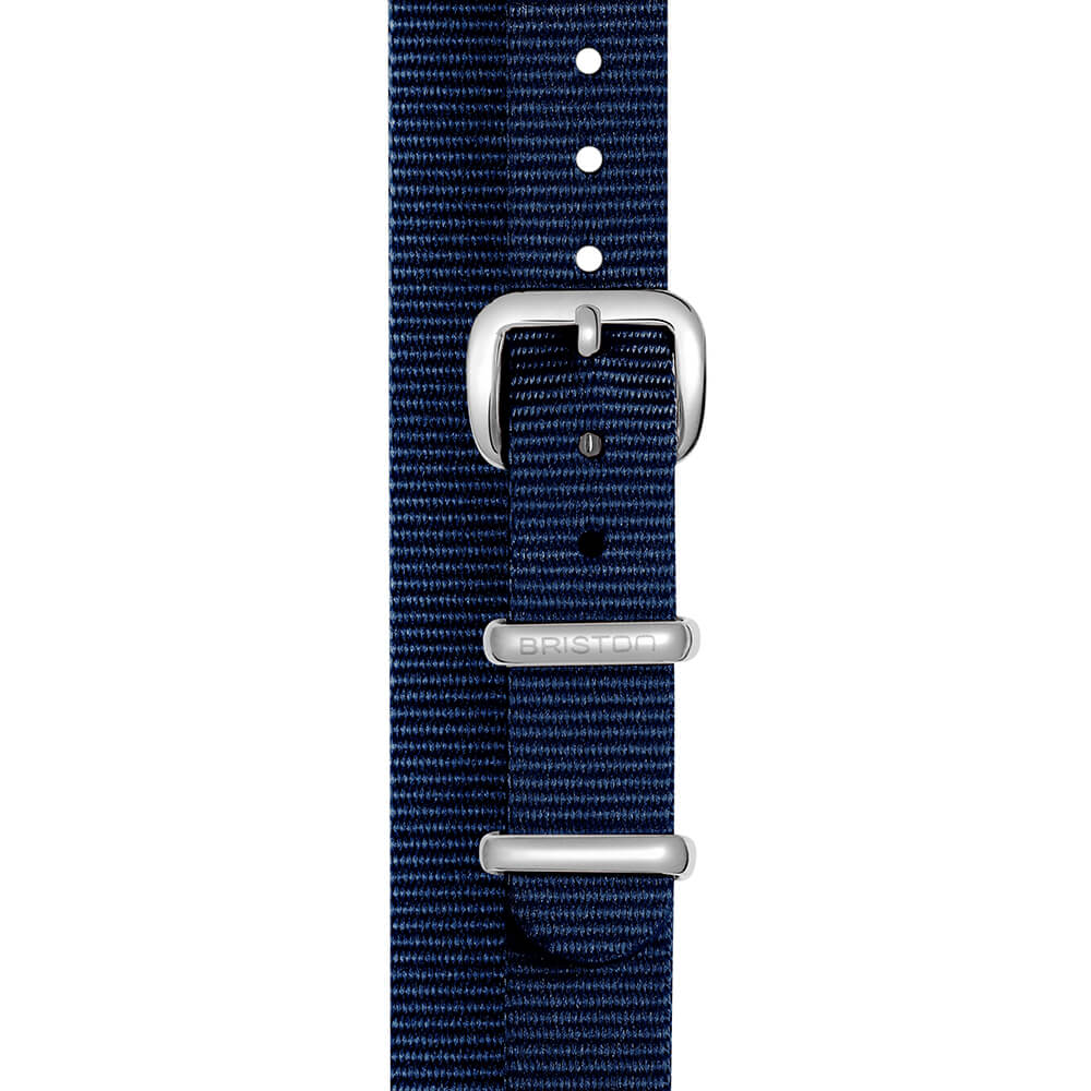 BRACELET TYPE NATO - 12 MM - BLEU MARINE