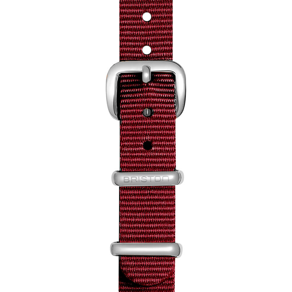 BRACELET TYPE NATO - 12 MM - BORDEAUX - Image 2