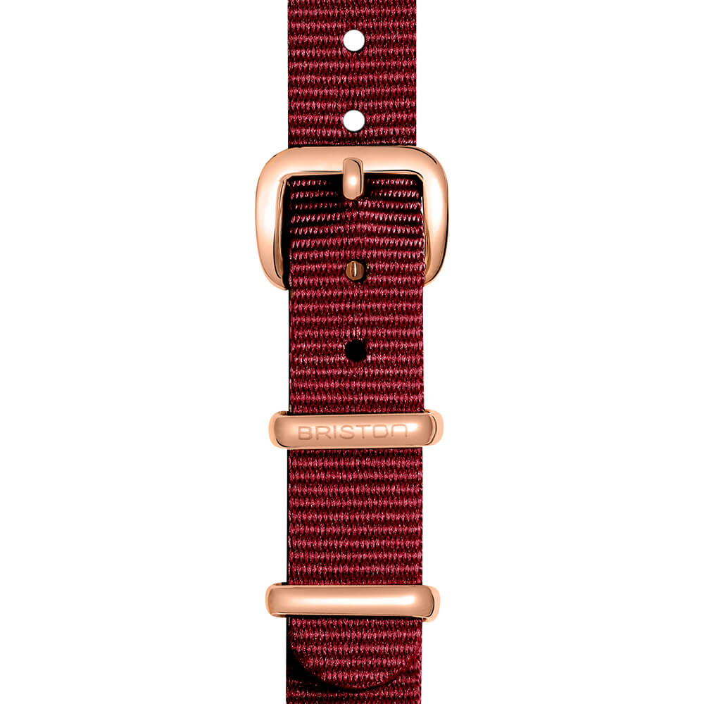 BRACELET TYPE NATO - 12 MM - BORDEAUX - Image 4