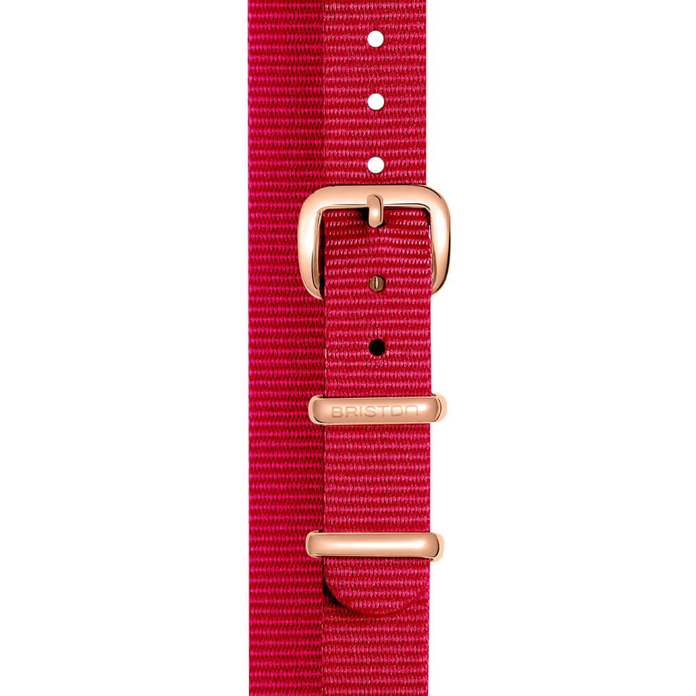 BRACELET TYPE NATO - 12 MM - FRAMBOISE - Image 3