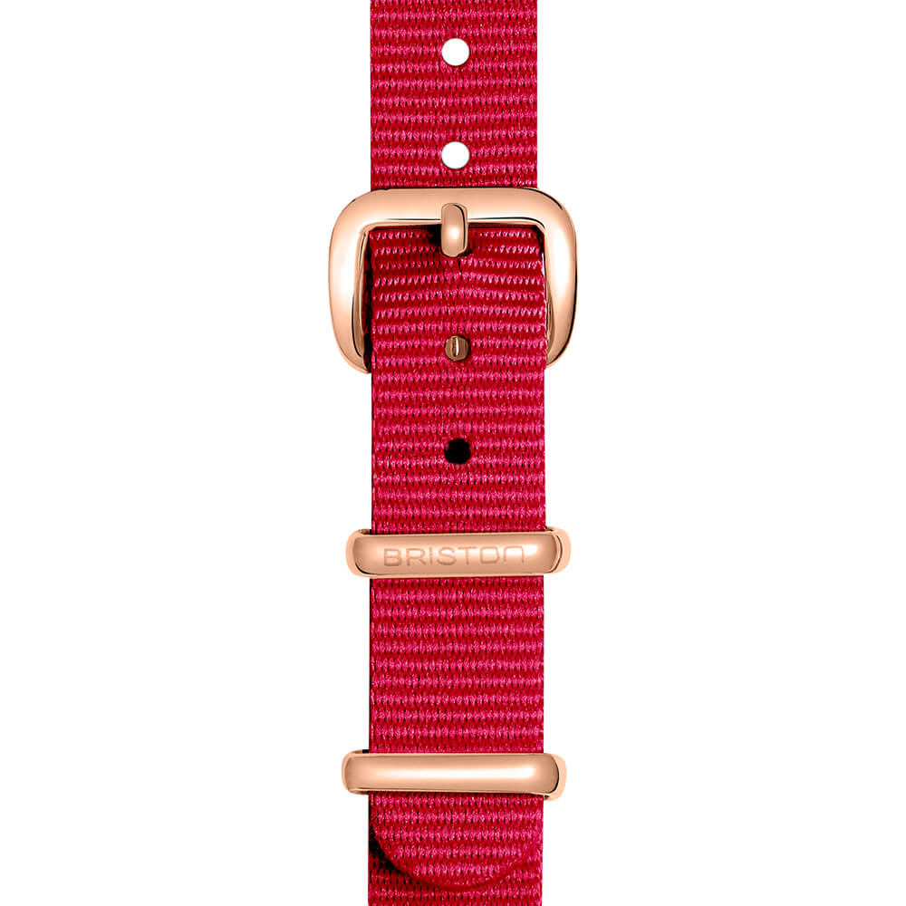BRACELET TYPE NATO - 12 MM - FRAMBOISE - Image 4