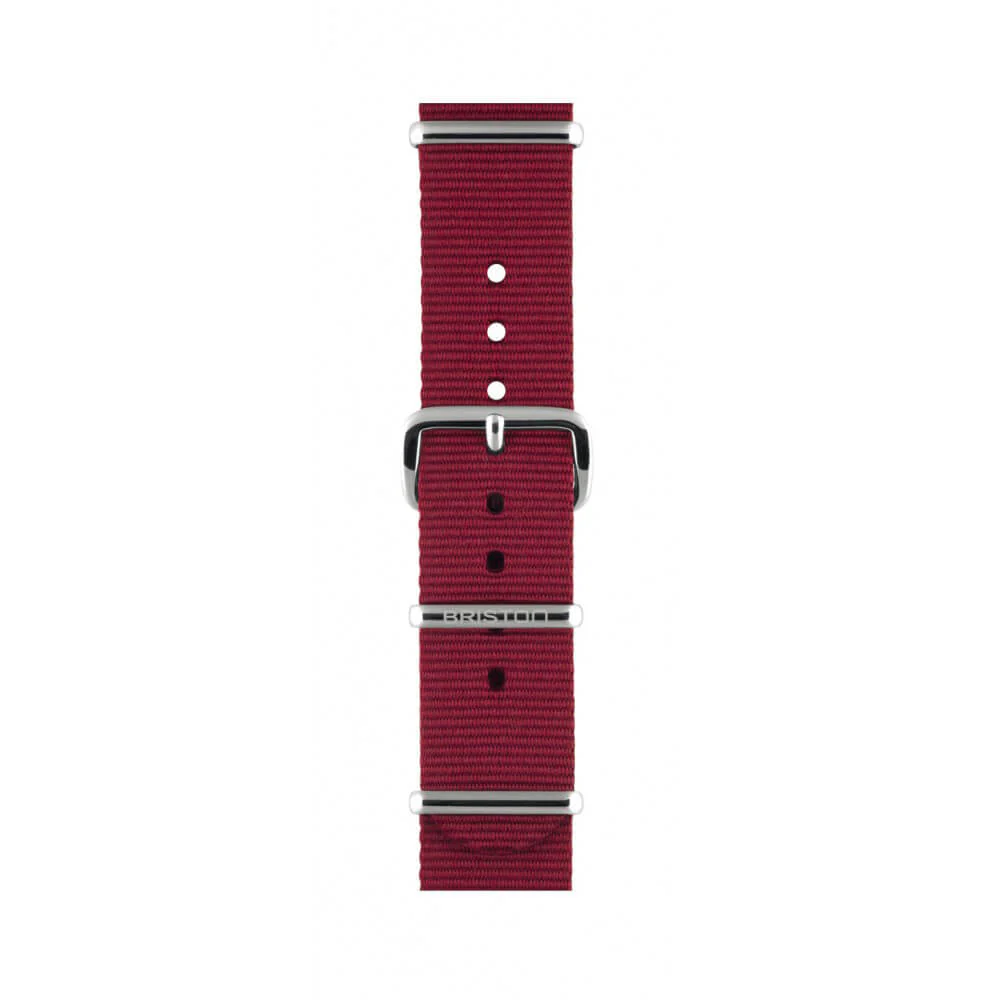 BRACELET TYPE NATO - BORDEAUX