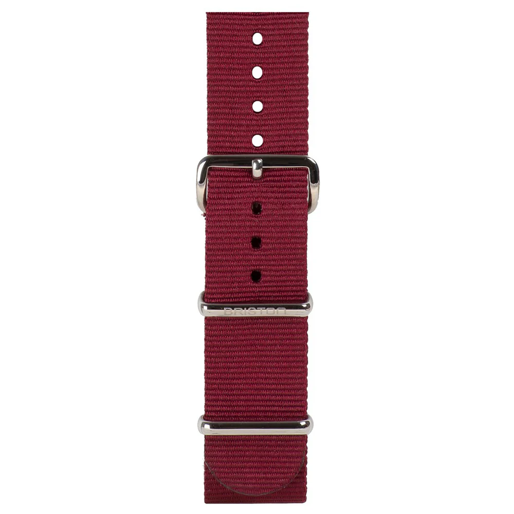 BRACELET TYPE NATO - BORDEAUX