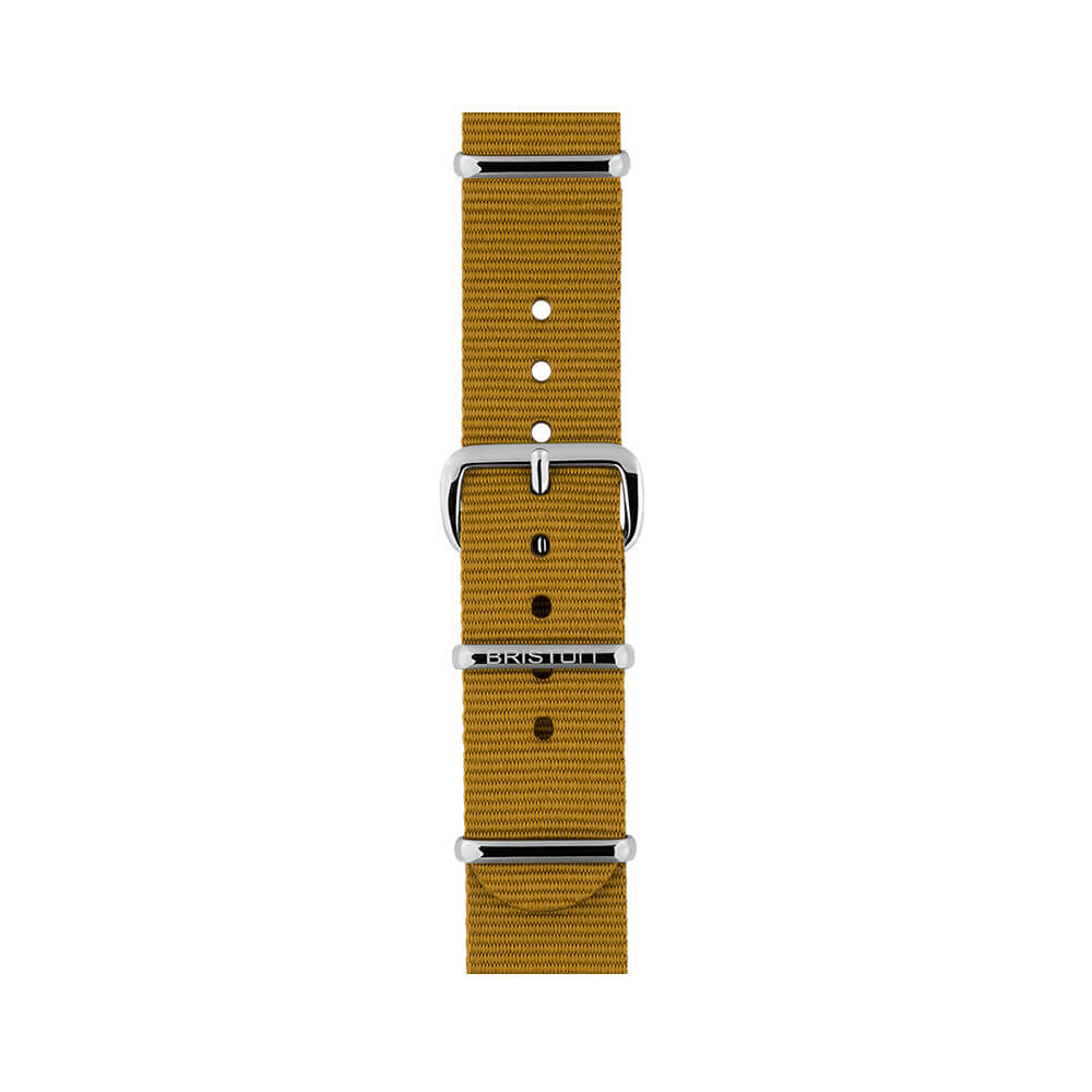BRACELET TYPE NATO - MOUTARDE