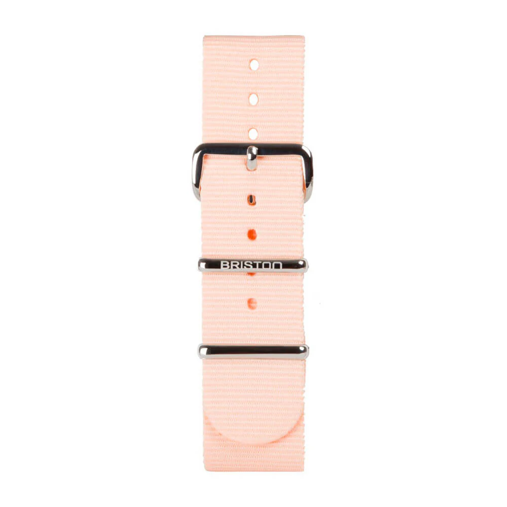 BRACELET TYPE NATO - ROSE POUDRÉ