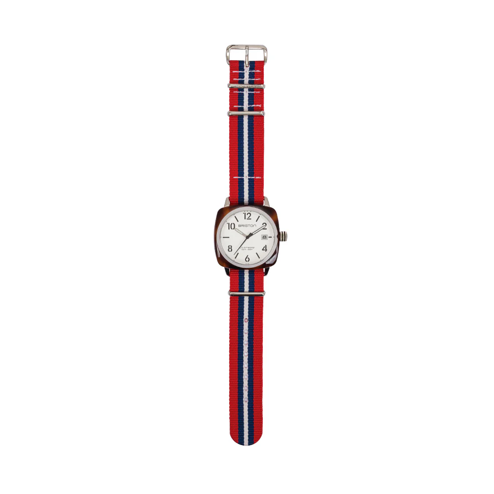 BRACELET TYPE NATO - ROUGE BLEU BLANC - Image 4