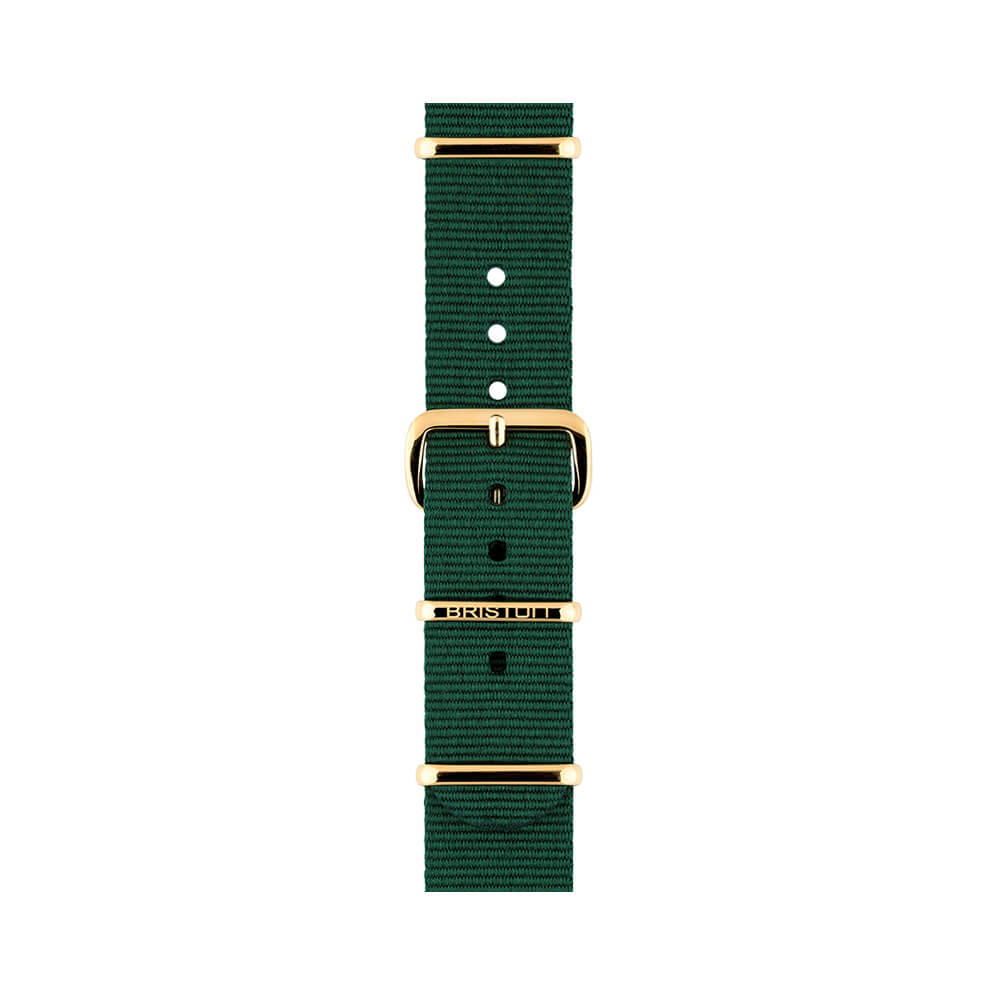 BRACELET TYPE NATO - VERT ANGLAIS - Image 2