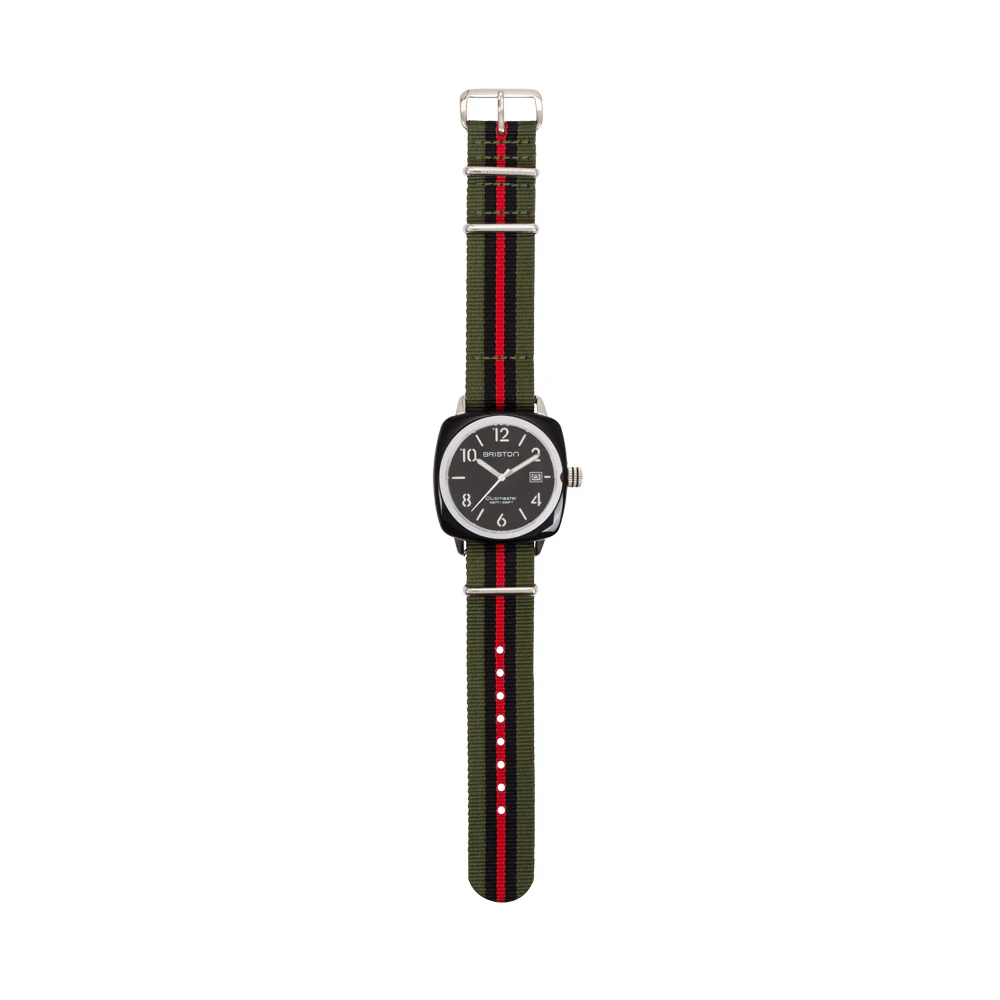 BRACELET TYPE NATO - VERT NOIR ROUGE - Image 4