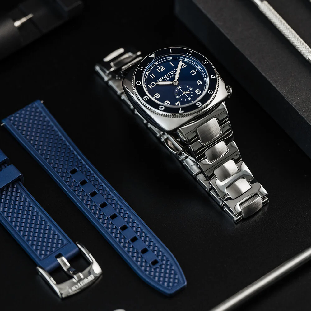 Clubmaster Legend - Petite Seconde - Acier - Bleu - Image 3
