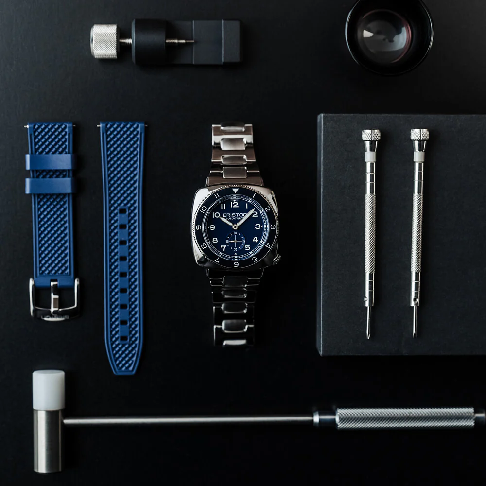 Clubmaster Legend - Petite Seconde - Acier - Bleu - Image 5