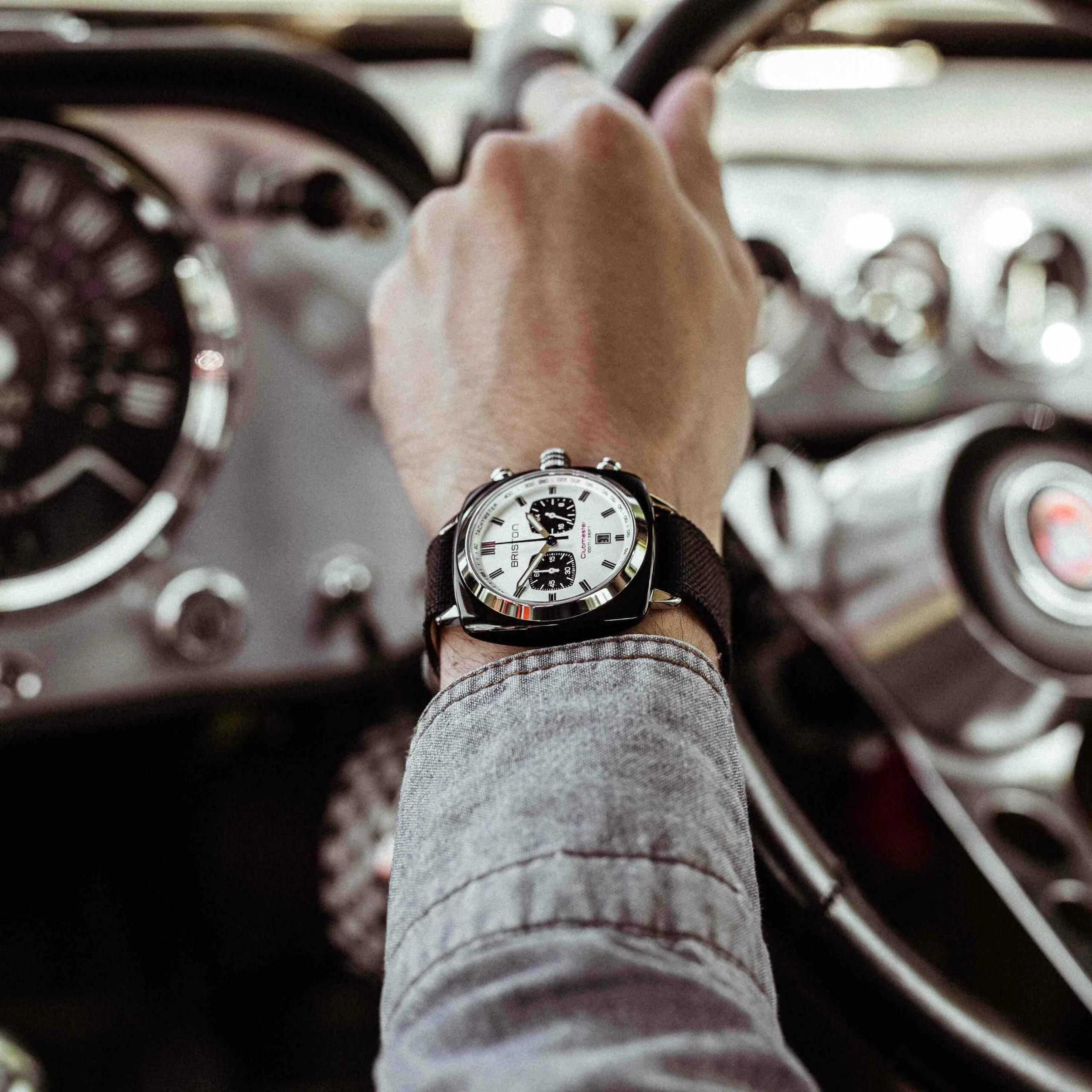 Clubmaster Sport Acétate noir - Chrono - Blanc - Image 2